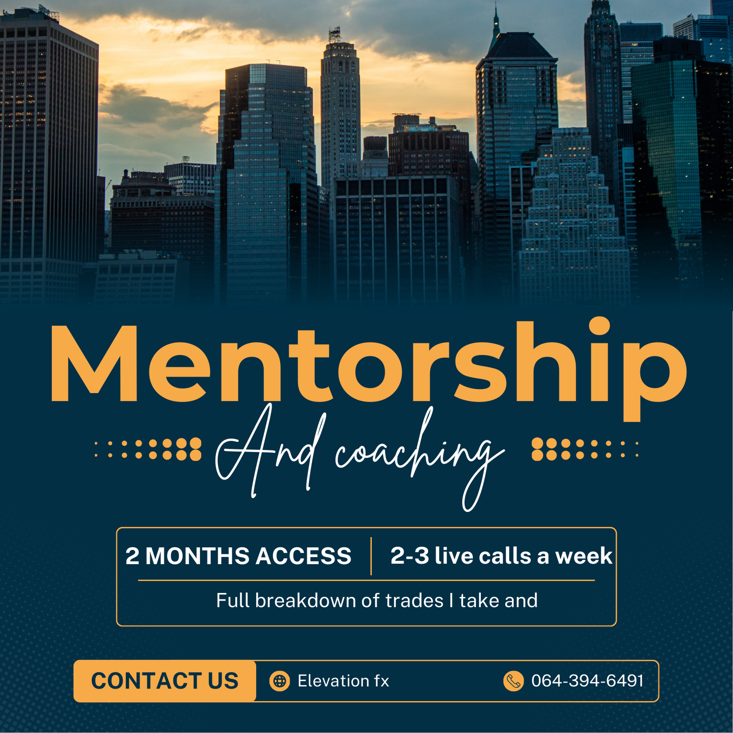 full mentorship and coaching